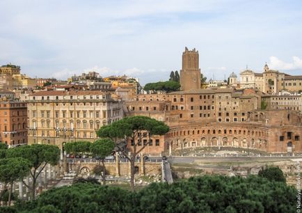 Turnul militiei (torre delle milizie), plimba in jurul Romei
