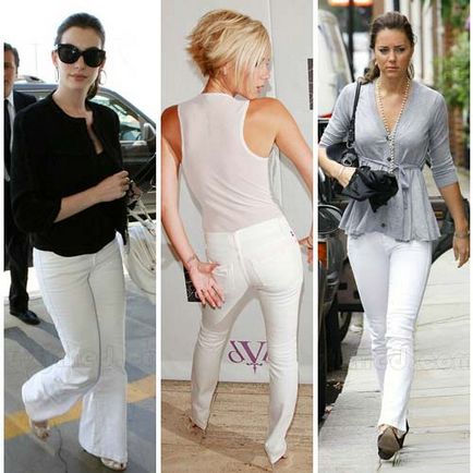 Pantaloni albi impractic, dar elegant!