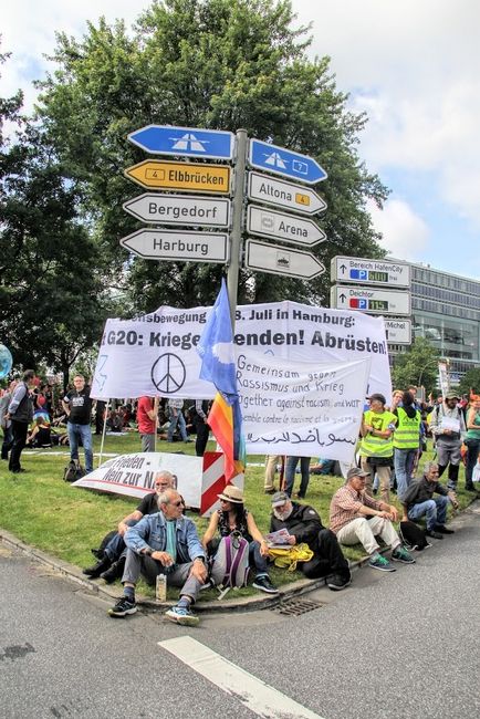 Zavargások Hamburg szemével résztvevők „megy a g minden 20! 