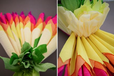 Flori din hârtie pentru decorarea nunții