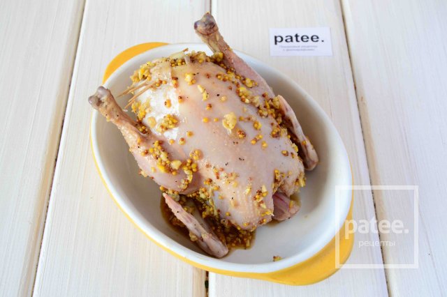 Курча в цитрусовом маринаді з начинкою - рецепт з фотографіями - patee