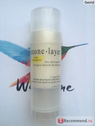 Stratul de ozon deodorant alternativ deodorant pe bază de oxigen - 