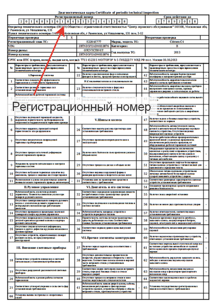 Діагностична карта в місті красноярськ