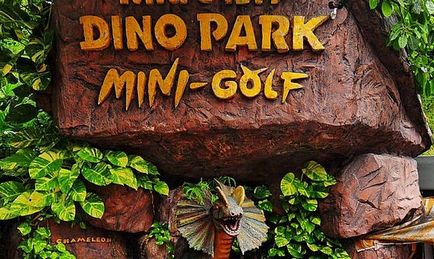 Dino Park în Phuket mini golf, restaurant, fotografie