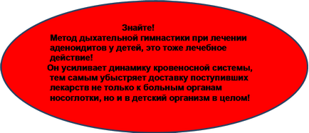 Exerciții de respirație în tehnici adenoide, exerciții