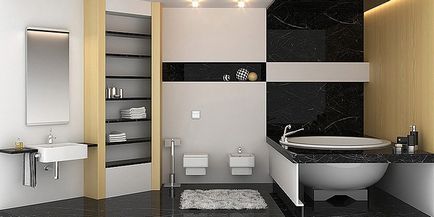 Proiectarea rafturilor în baie - mobilier în casa dvs., design interior și mobilier în apartament