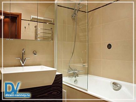 Fürdőszoba Design Hruscsov - fotó és design kis fürdőszobák