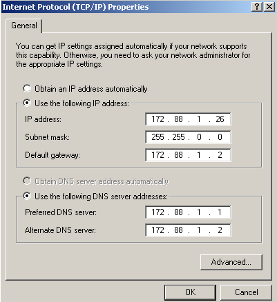 Adăugarea de aliasuri pentru adresele IP din ferestrele xp
