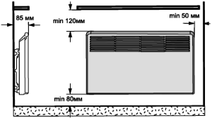 Convector electric - instalare și tipuri (montat pe perete, cu ventilator, lichid)