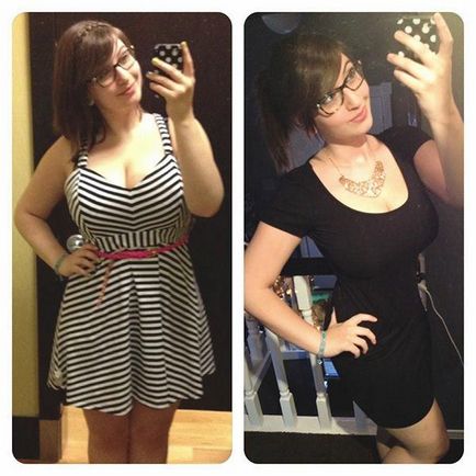 Fényképek előtt és után a lányok, akik lehagyta jelentős súlyt
