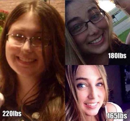 Fényképek előtt és után a lányok, akik lehagyta jelentős súlyt