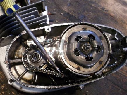 Repararea fotografică a ambreiajului motocicletelor 