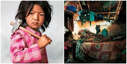 Photo projekt, amely gerjeszti a szívet, mint a gyermek a szoba néz ki, mint a különböző országokban