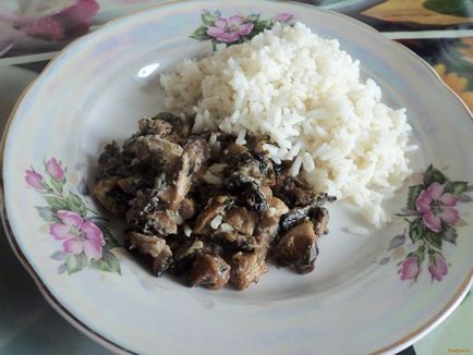 Gomba tejfölös recept fényképpel (gomba) Gomba tejfölös recept egy fotó