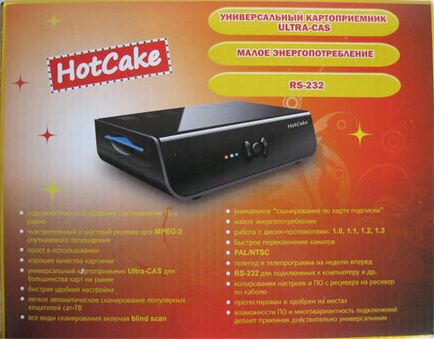 Hotcake - receptor miniatural cu cititor de carduri multi-cas - bază de satelit din Siberia