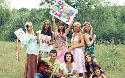 Ideea unei petreceri de weekend în stilul unui hippie