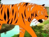 Гра розфарбуй тигра - грати онлайн!