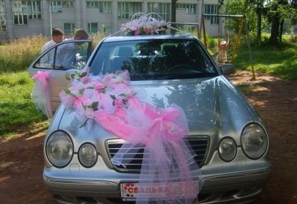 Flori artificiale - decorare auto - paradis de nunta