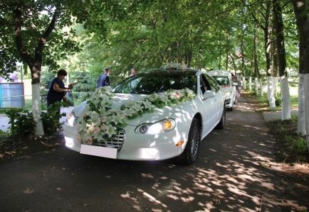 Flori artificiale - decorare auto - paradis de nunta