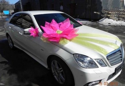 Flori artificiale - decorare auto - paradis de nunta