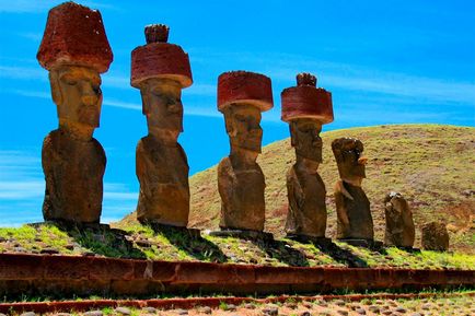 Szobrok a Húsvét-sziget - a legendás moai