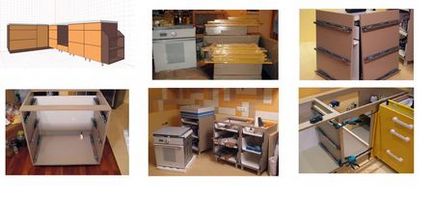 Fabricarea de mobilă de bucătărie cu mâinile proprii și reparații video