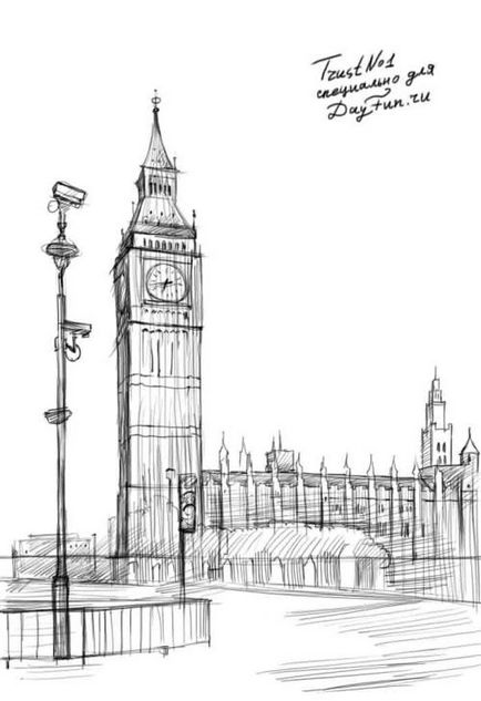 Як намалювати олівцем поетапно біг бен - 10 головних визначних пам'яток лондона