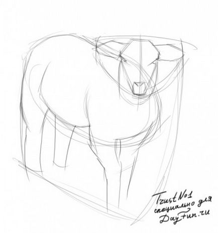 Як намалювати овечку олівцем поетапно - уроки малювання - корисне на artsphera