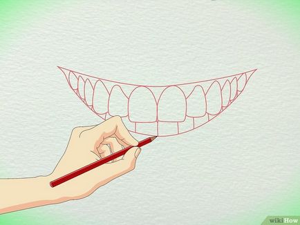 Cum să desenezi dinții unei persoane în etape