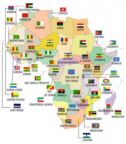 Mi az a terület, Afrika legnagyobb állami területenként Afrikában