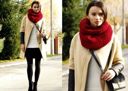 Як підібрати шарф до пальто за кольором фото, приклади