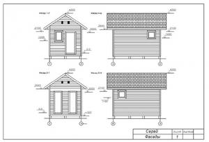 Cum să construiți o unitate de uz gospodăresc pentru proiecte și desene proprii ale dacha, etape de lucru