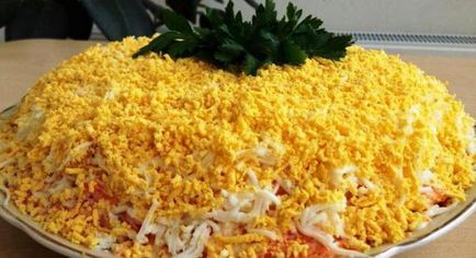 Cum să gătești o mană - o salată de legume, cu pui și brânză