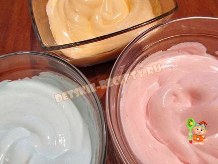Cum să gătești o rețetă multicoloră de meringue - fotografie (acasă), rețete pentru copii, mâncăruri
