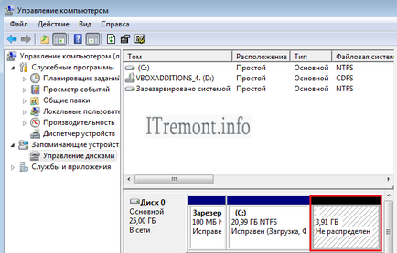 Cum se împarte un hard disk folosind ferestrele de instrumente