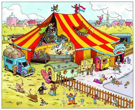 Cum de a desena un circ - cum să atragă un cort de circ, rețete pentru o viață simplă
