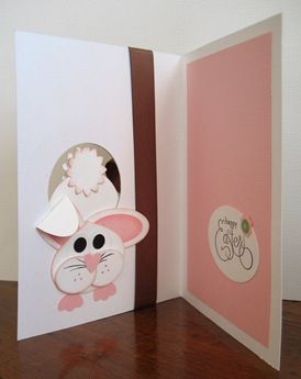 Як зробити пасхальну листівку з кроликом всередині