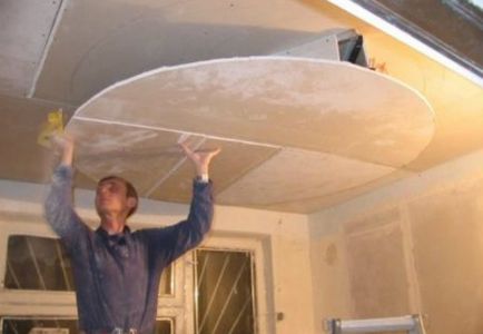 Як зробити стелю з гіпсокартону своїми руками покрокова технологія робіт