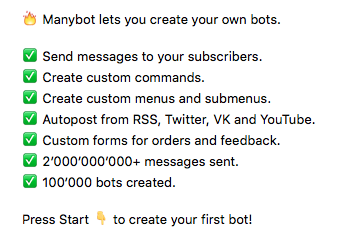 Cum de a face un simplu rss bot pentru telegramă folosind designer bot bot cu articole