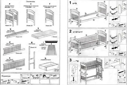 Cum să asamblați un ansamblu de pătuț al unui pat cu o cutie și un pendul-mamindom, prevenirea și sănătatea