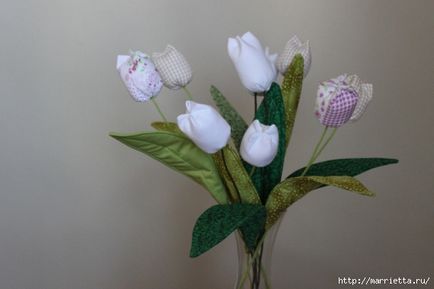 Як зшити тюльпани з тканини