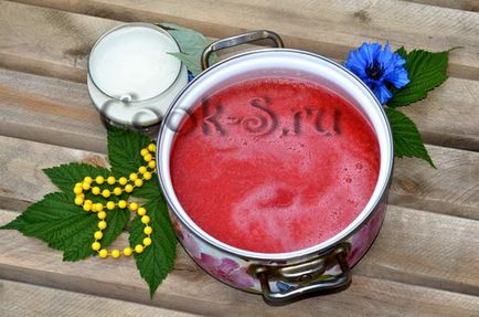 Kissel Raspberry - lépésről lépésre recept fotók, ital