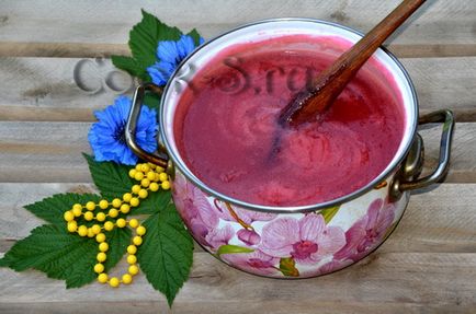 Kissel Raspberry - lépésről lépésre recept fotók, ital