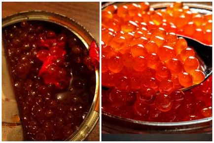 Caviar roșu - beneficii și rău, conținut caloric,