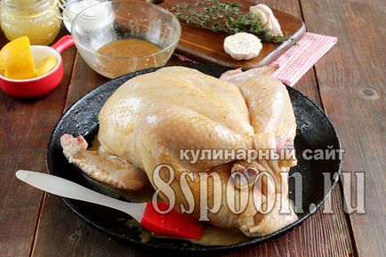 Csirkét a sütőbe az egész recept képpel - 8 evőkanál