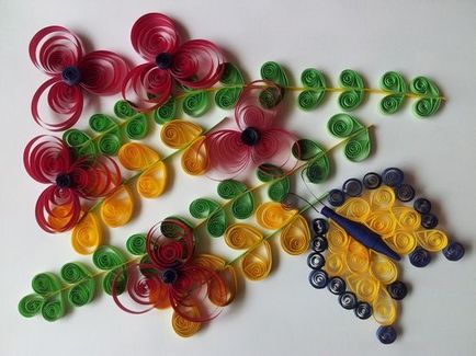 Quilling culori moduri de lucru de bază și de clasă de master, ls