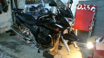 Experiența personală a suzuki gsf650 bandit 2005 - complex (înlocuirea lanțului, a stelelor și a anvelopei)