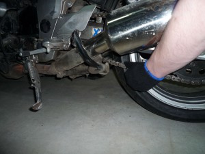 Megváltoztatása a hátsó gumik Kawasaki ZZR 1200