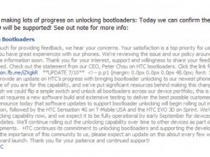 Mobile htc a lansat un serviciu pentru a debloca bootloader-ul în senzație
