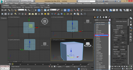 Modificator felie în principiul 3d max de funcționare